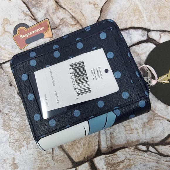 NWT  Disney x Kate Spade New York Alice in Wonderland Bifold Wallet Kate Spade - Picture 5 of 7